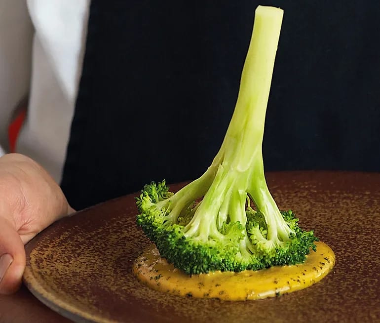 Broccoli med musselemulsion 